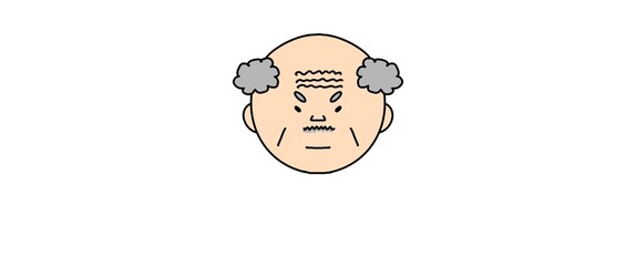 怒りを抑えられないおじいちゃん