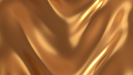 Metallic copper gold liquid luxury organic metal golden colors plastic 3d render abstract wavy background, pattern, elegant textile, macro carpet soft texture available in motion 4k