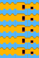 minimalist abstract architecture vector graphic 