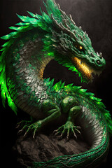 Obraz premium Illustration about dragons.