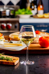 Charcuterie Board. Cheese Board Assortment on cured and salted deli meats and cheeses, pastrami, salami, prosciutto served with olives and dried fruits. Classic traditional party favorite.  