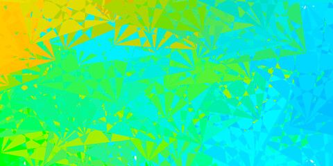 Fototapeta na wymiar Light Blue, Yellow vector background with random forms.