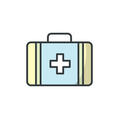Medical kit icon vector design templates