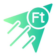 send money gradient icon