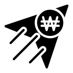 send money glyph icon