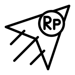 send money line icon