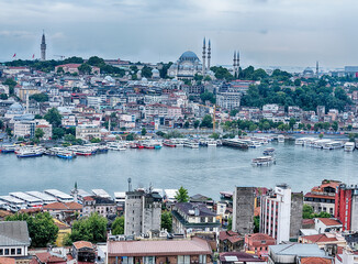 The Suleman Mosque From The Golden Horn