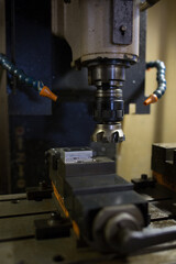 Parts processing at machining center