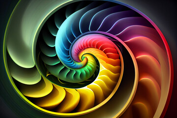 Abstract fractal background, 