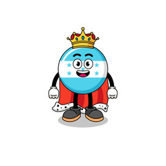 Mascot Illustration of honduras flag king