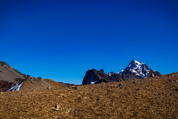Mountains and stones
