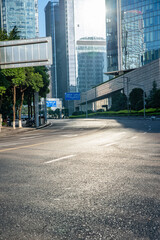 Street View of Jiangbeizui CBD, Chongqing, China