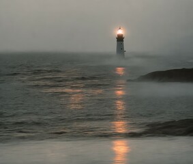 lighthouse at the sea