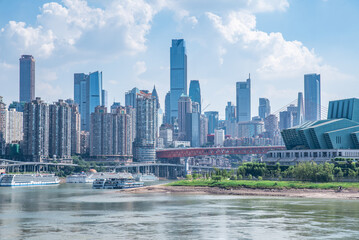 Naklejka premium Architecture Landscape of Chongqing CBD, China