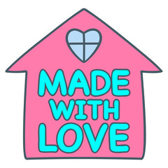made with love sticker