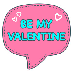 be my valentine sticker