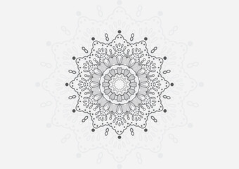 seamless mandala ornament pattern background