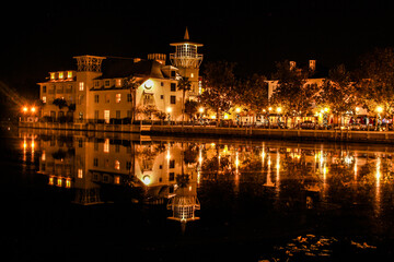 night view of the old town