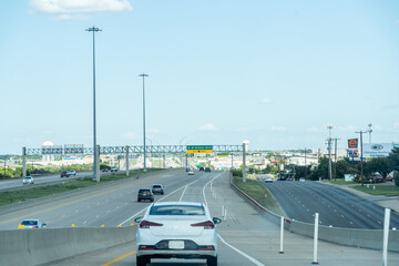 Toll Highway 45 in Round Rock Texas on a sunny day