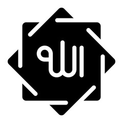 allah glyph icon