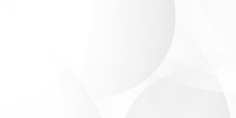 Abstract background with white abstract geometric background with soft light white paper circles in design . Texture with light and shadow. Digital technology wallpaper used in the corporate in design