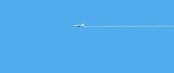 Fototapeta premium airplane in the blue sky