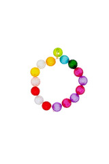 colorful bead wrist accessories bracelet toy