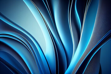 abstract blue background ribbons of blue