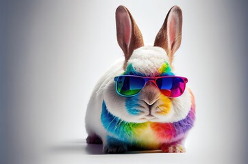 Easter Bunny Sunglasses Hip Generative AI
