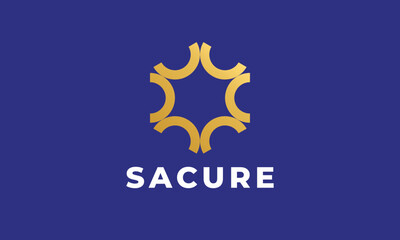 Logo vector minimalist star design symbol agent security