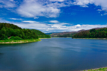 lake and mountains