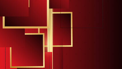 Luxury red gold background