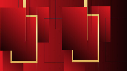 Luxury red gold background