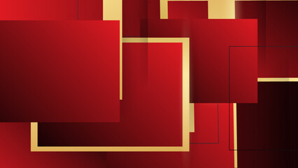 Luxury red gold background