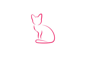Cat logo design