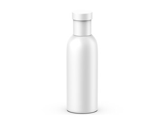 Cosmetic bottle with screw cap mockup template for branding, 3d render illustration