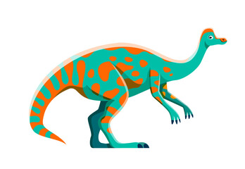 Cartoon Jaxartosaurus dinosaur funny character