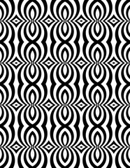 Obraz premium black and white seamless pattern circel flower paper swirl vintage. 