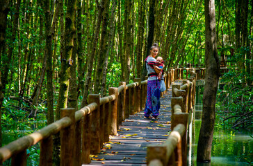 Tourist in Chumphon National Park Thailand