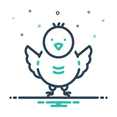 Mix icon for chick