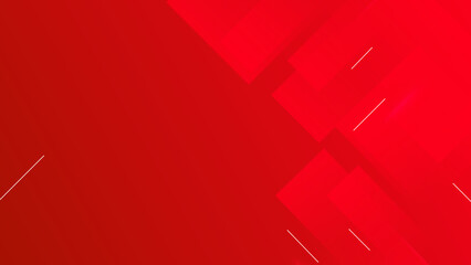 Abstract red geometric background. Abstract red stripes overlapping layer with minimal gradient. Vector graphic illustration. Online order infographics, web page, app design.