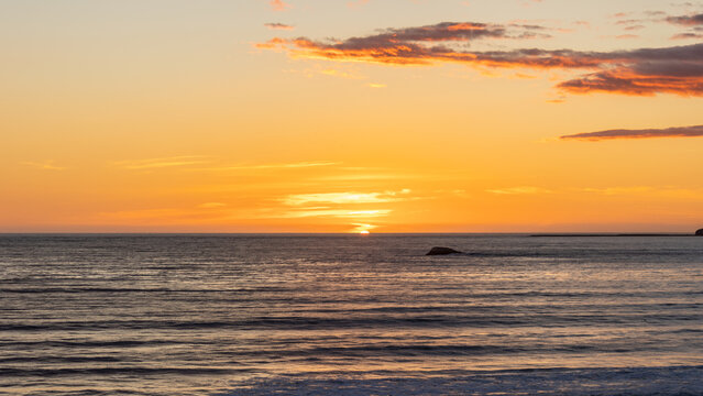 Sunset Off the Coast of California, San Luis Obispo County