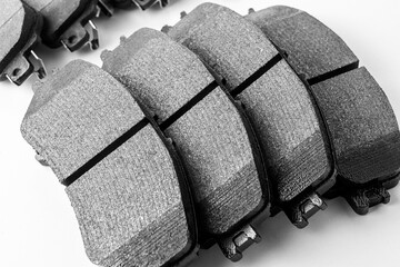 new brake pads for disc brakes close-up