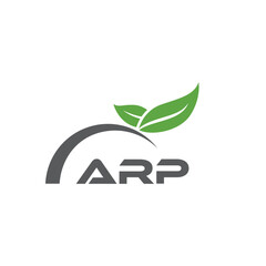 ARP letter nature logo design on white background. ARP creative initials letter leaf logo concept. ARP letter design.