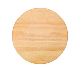 Board. Circle wood tray on transparent png