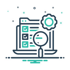 Obraz premium Mix icon for testing