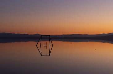 Nice Sunset at the Salton Sea 