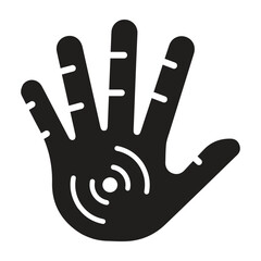 Cybernetics, hand, implant icon
