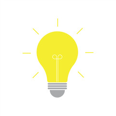 Light bulb icon signs and symbol for apps and websites PNG format. 