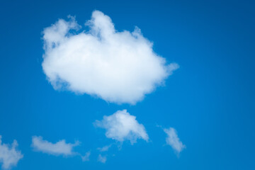 Blue sky background with clouds